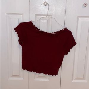 Ruffled Red Tee